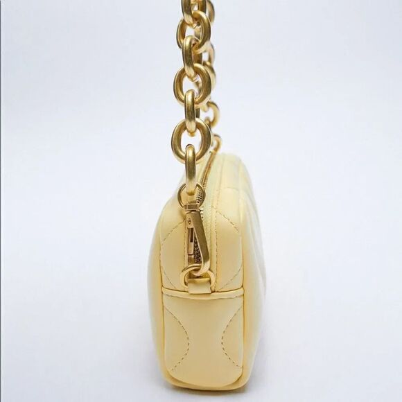 LAST 1!🔥ZARA CHAIN STRAP VINYL SHOULDER BAG - Picture 8 of 8